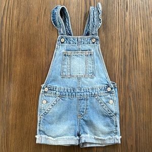 🎉HP🎉 GAP Girls Ruffle Strap Denim Shortalls